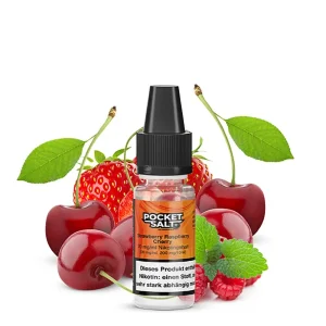 Pocket Salt Nikotinsalz – Strawberry Raspberry Cherry – 10ml Liquid 20mg