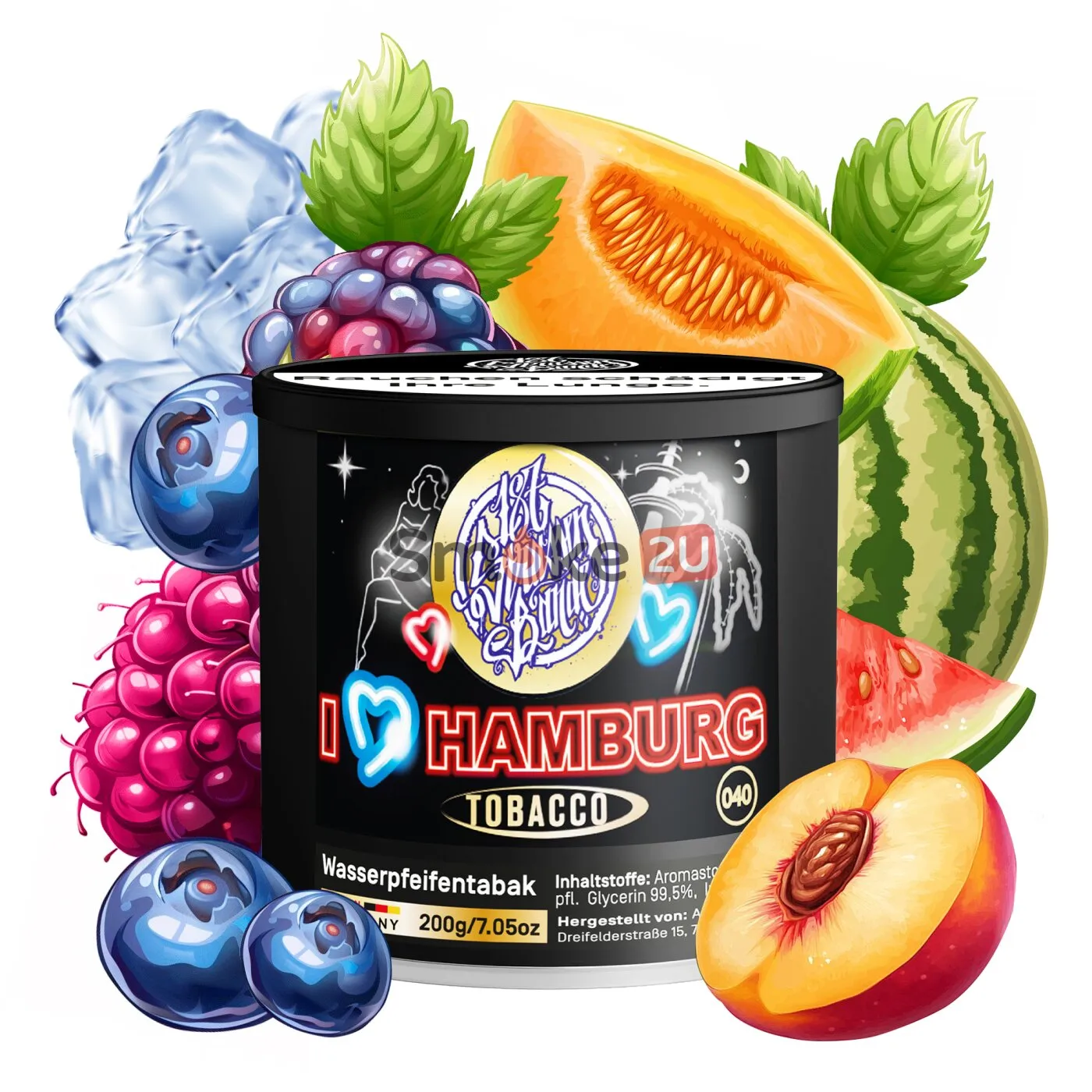 187 Strassenbande Shisha Tabak 200g – I Love Hamburg