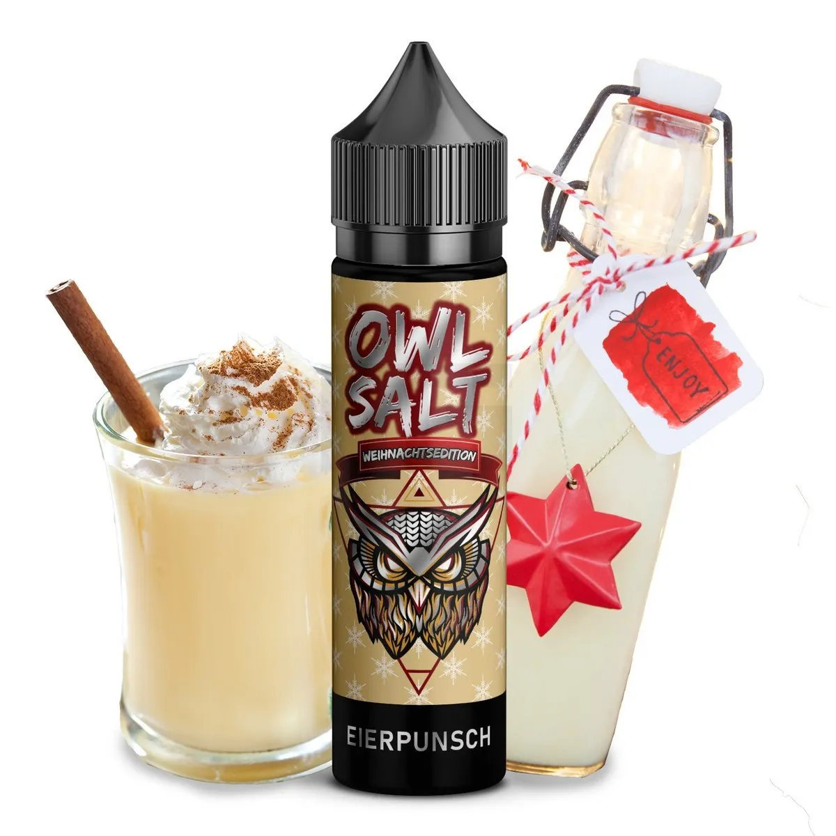 OWL Salt – Weihnachtsedition Overdosed – Aroma – 10ml – Eierpunsch | Paketgröße : 1er Packung – Bild 2