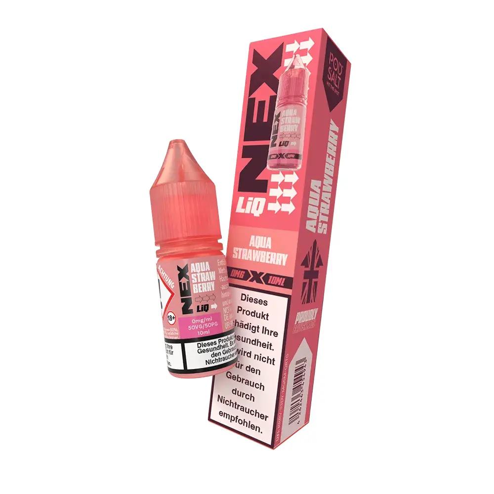 Nex Liq – Aqua Strawberry Nikotinsalz Liquid 10ml