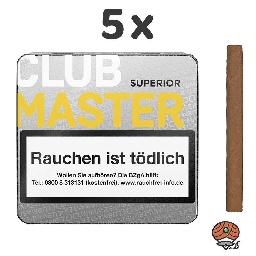 5x Clubmaster Superior Sumatra No. 141 à 20 Zigarillos – Bild 2