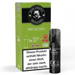 E-Zigarette:  Don Cristo – Pistachio – Prefilled Pod 1er Pack 2ml 20mg