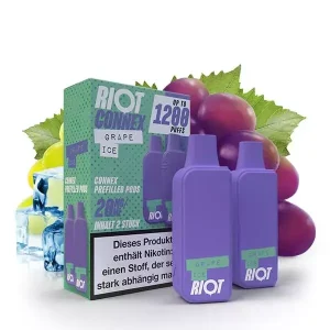 2x Riot Squad Connex – Grape Ice – Prefilled Pods