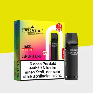 SKE Crystal 800 Pro – Lemon & Lime – Pod (2er Pack)