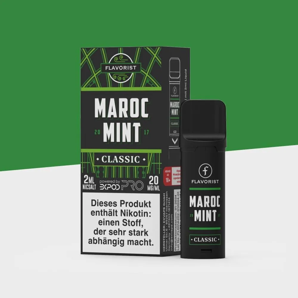 eXvape Expod Pro Flavorist – Maroc Mint – Pod 20mg/ml – Bild 2