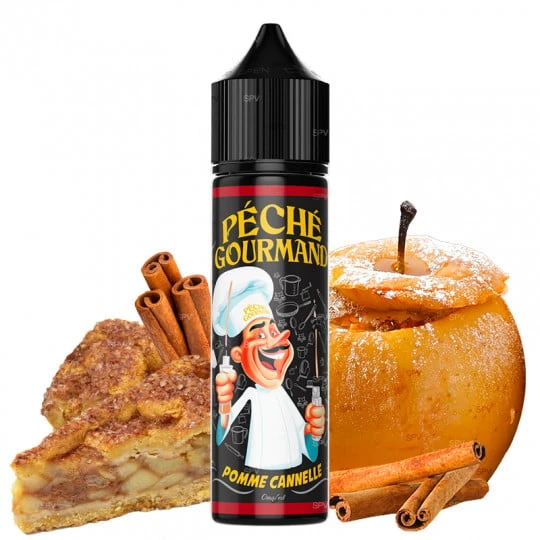 Pomme Cannelle (Apfel, Zimt) – Péché Gourmand by O’Jlab | 50 ml in 75 ml – Bild 2