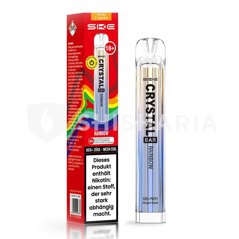 SKE Crystal Einweg E-Zigarette Vape – Rainbow