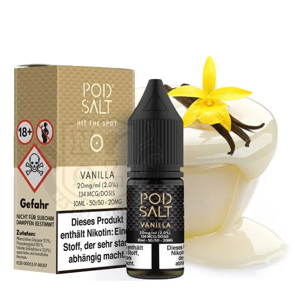 Pod Salt – Vanilla – Nikotinsalz Liquid – 10ml – 20mg/ml