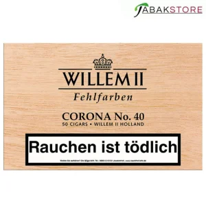 Willem II Corona Zigarillos | Fehlfarben | No. 40 | 32,50€