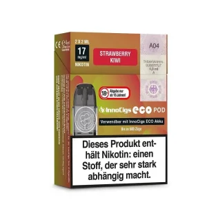 InnoCigs – Eco Pod 17mg/ml (2 Stück pro Packung) – Strawberry Kiwi