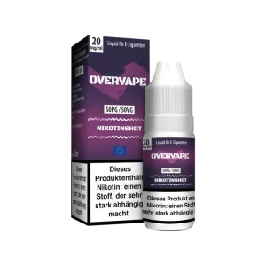 Overvape – 10 ml Nikotin Shot 50PG/50VG 20 mg/ml